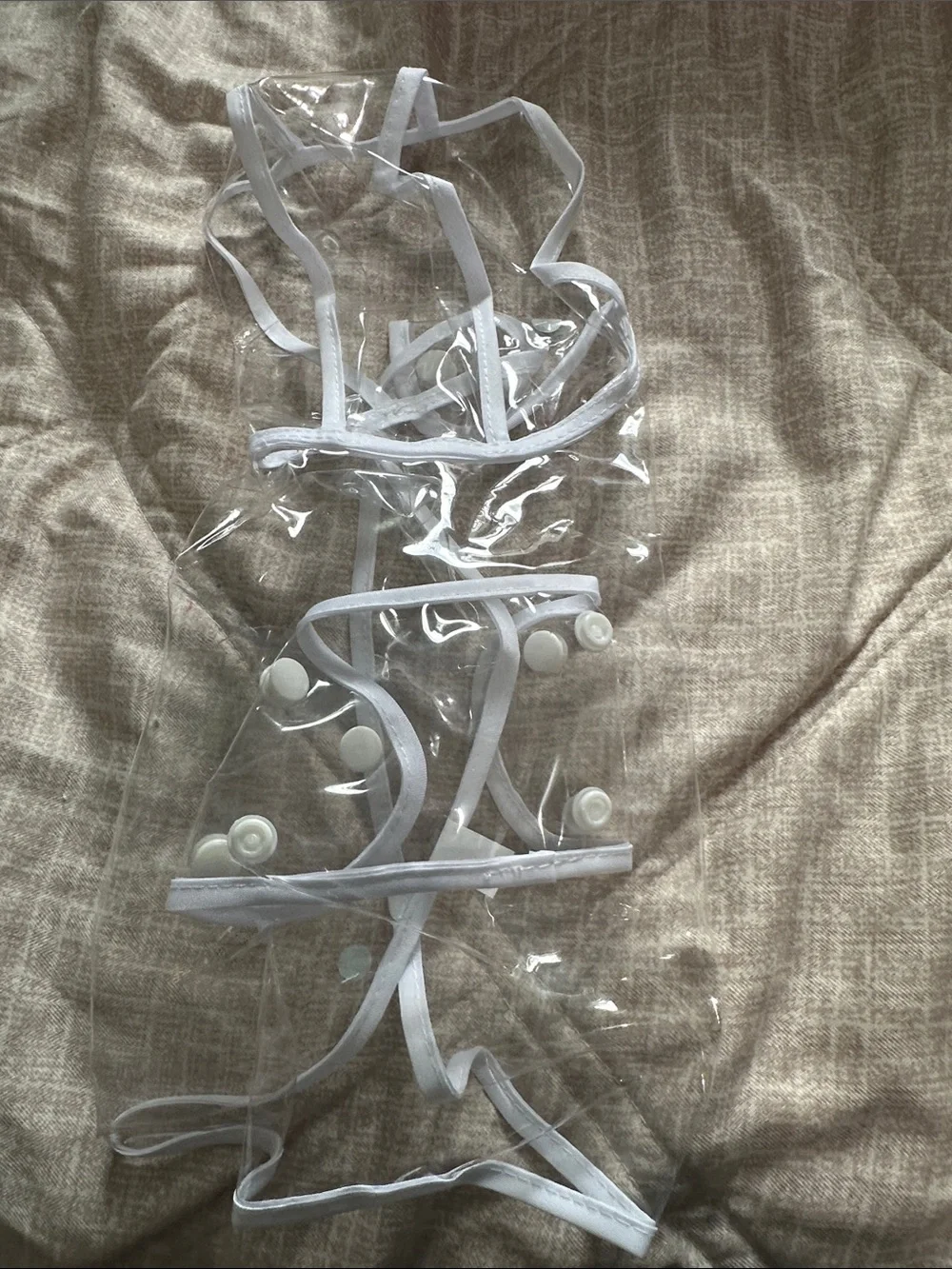 Clear dog rain coat